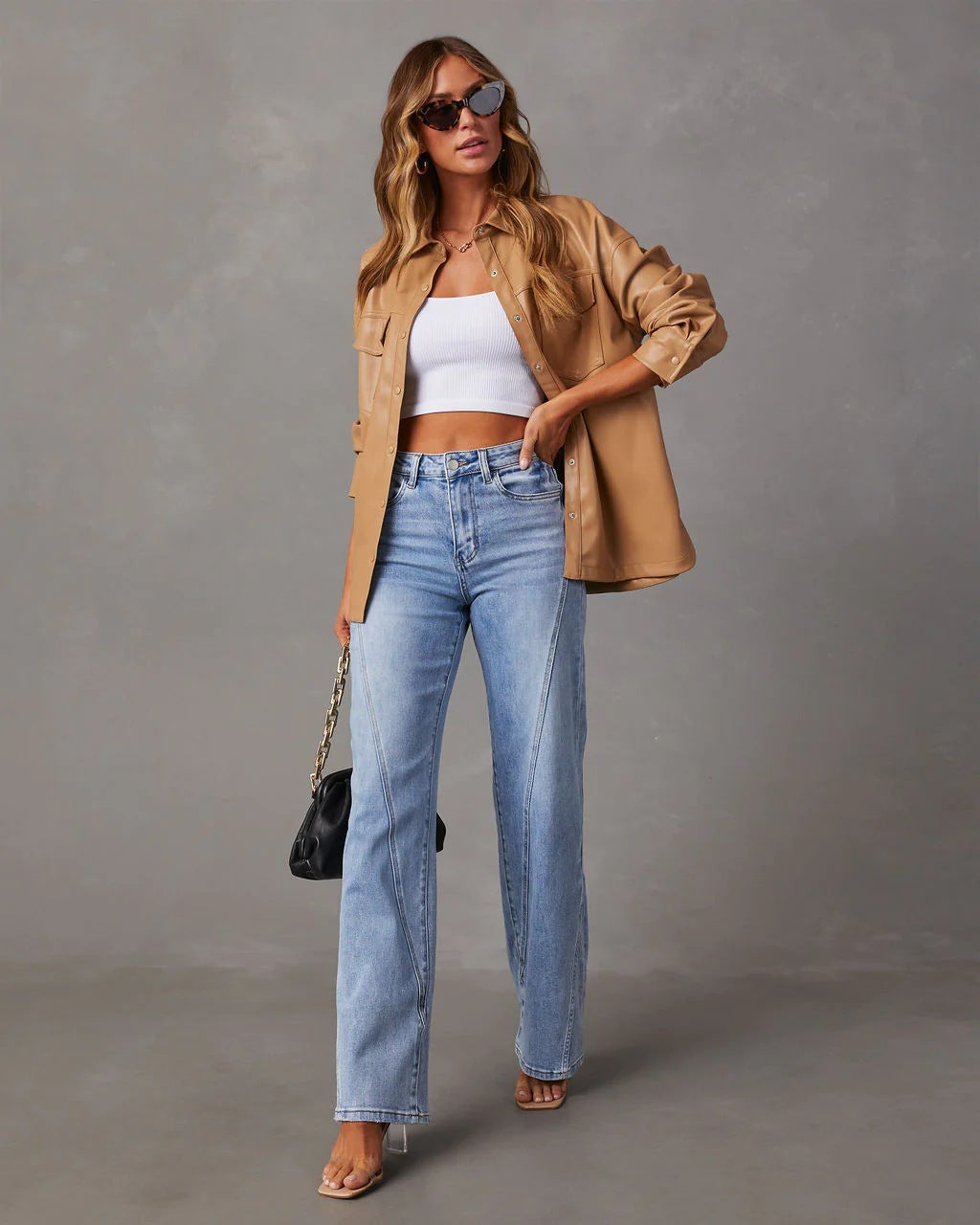 Jean Large Taille Haute