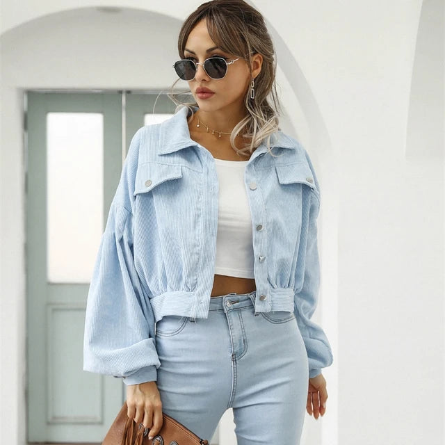 https://ae01.alicdn.com/kf/Sb08aa185037949068077d4dd8ae743a7g/2024-Spring-Autumn-Short-Coats-Corduroy-Women-s-Jacket-Single-Breasted-Turndown-Collar-Long-Lantern-Sleeves.jpg_640x640.jpg