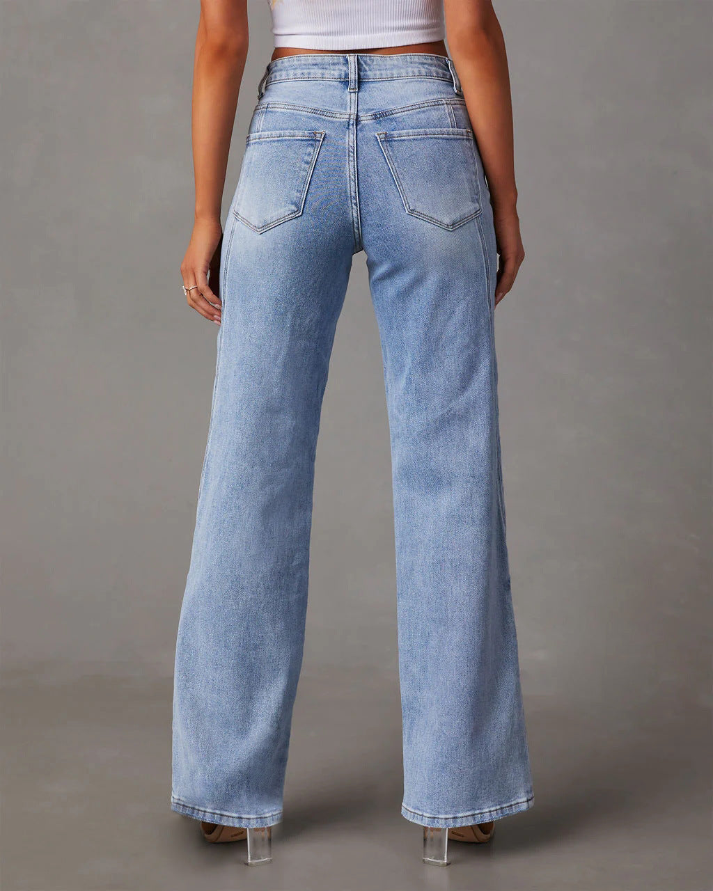 Jean Large Taille Haute
