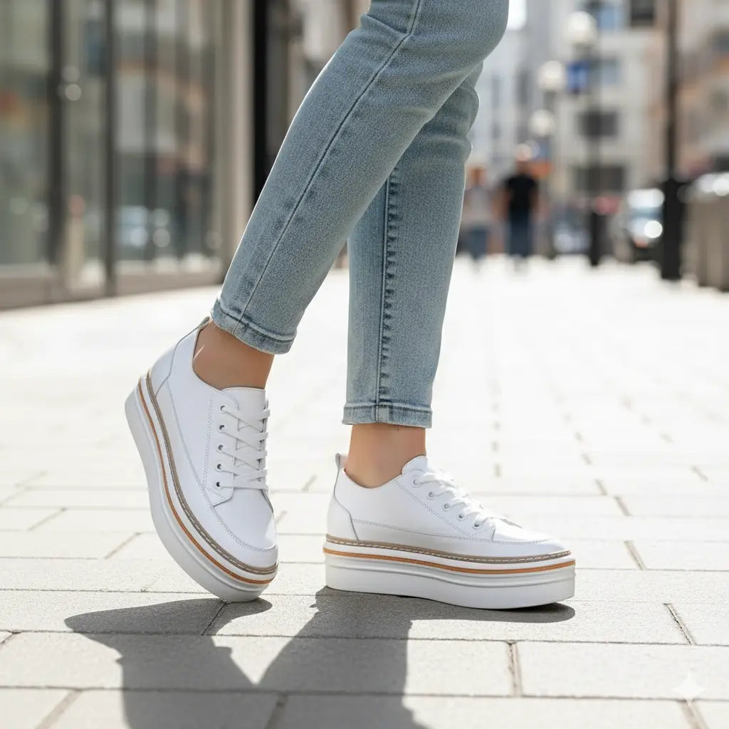 Baskets Féminin AURA Blanche