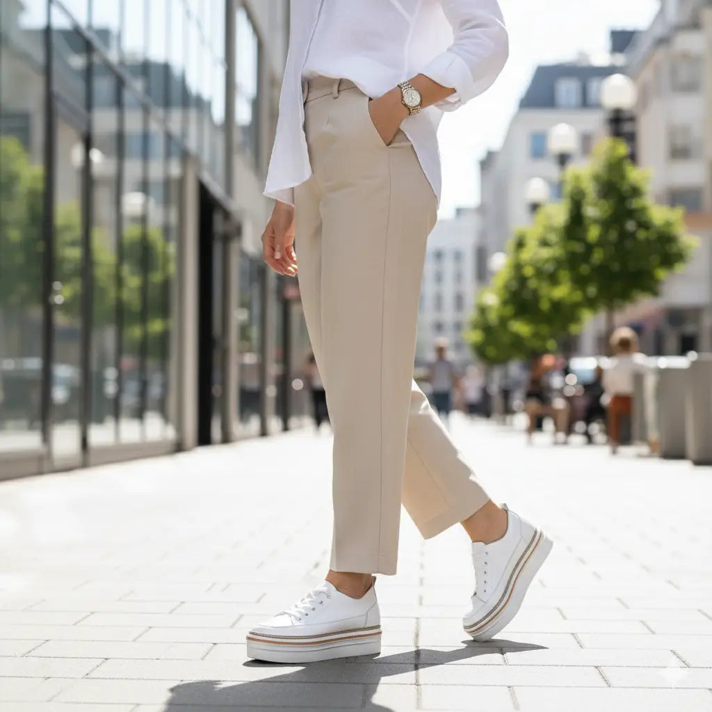 Baskets Féminin AURA Blanche