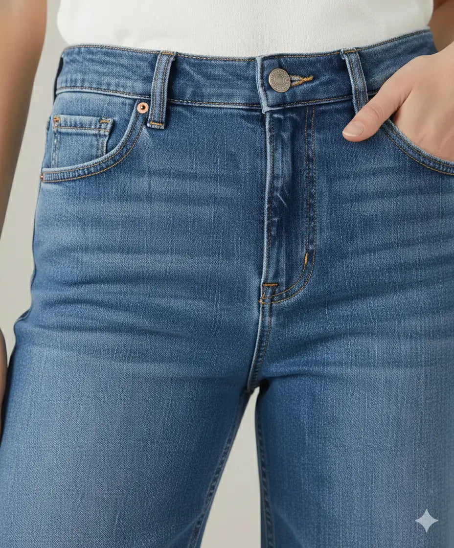 Jean Décontracté à Jambes Larges