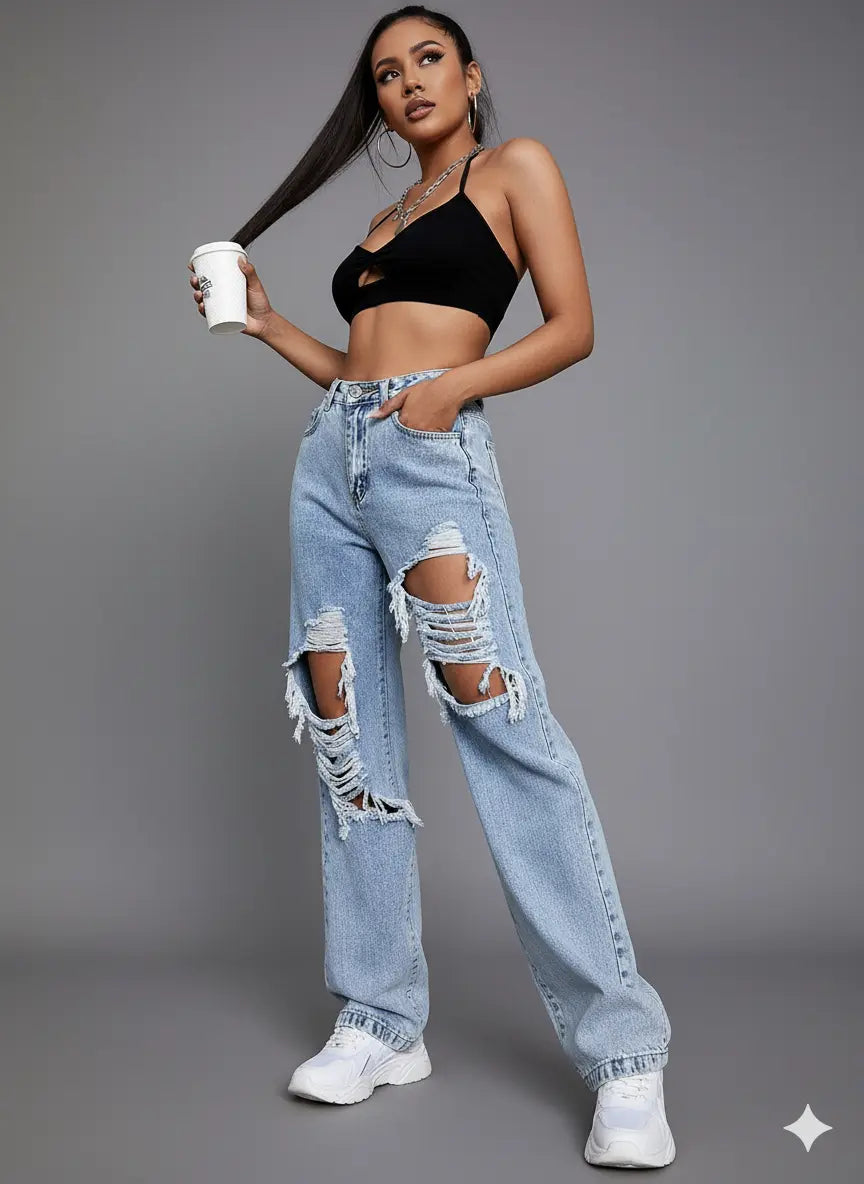 Jean Destroy Taille Haute