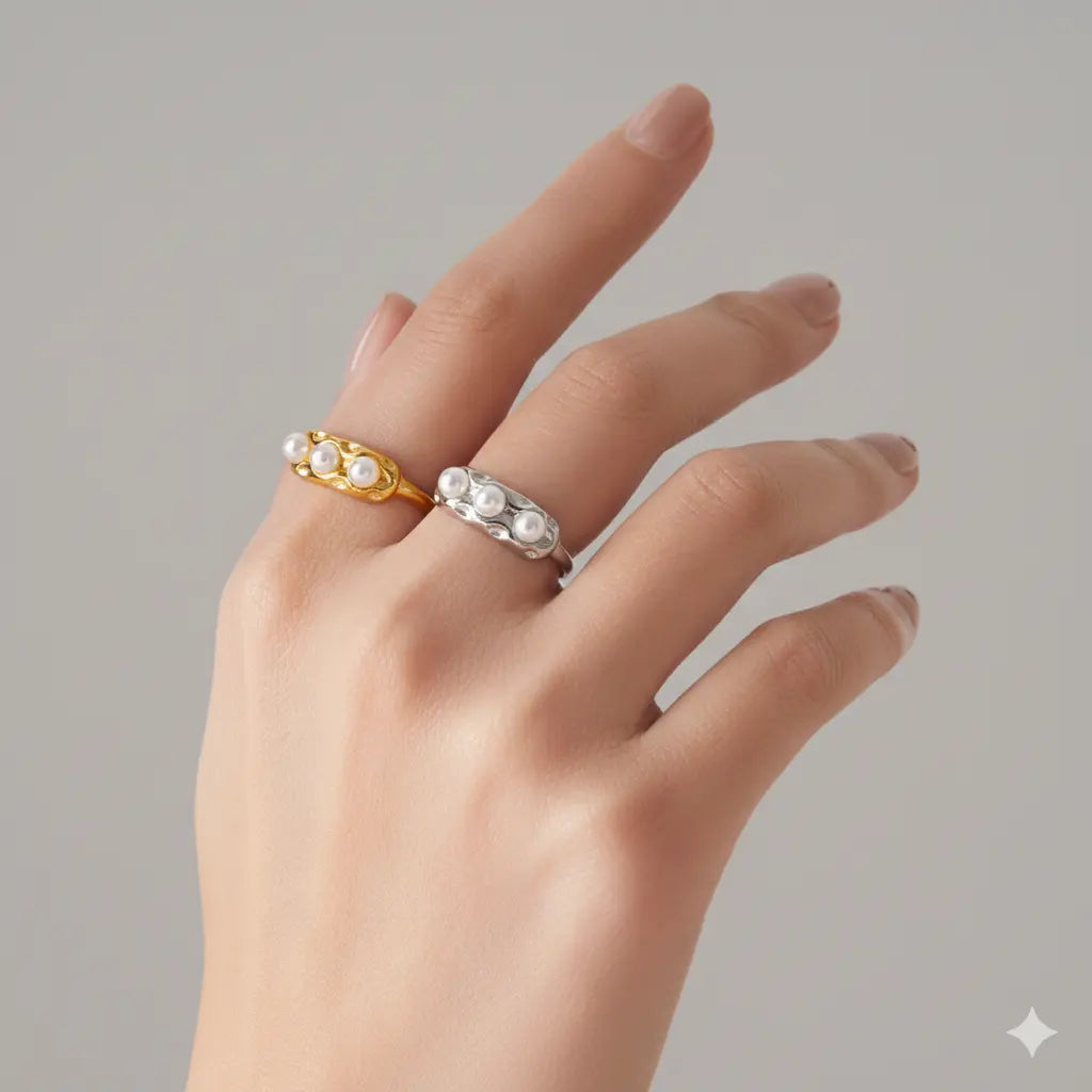 Bague Élégance Perlée