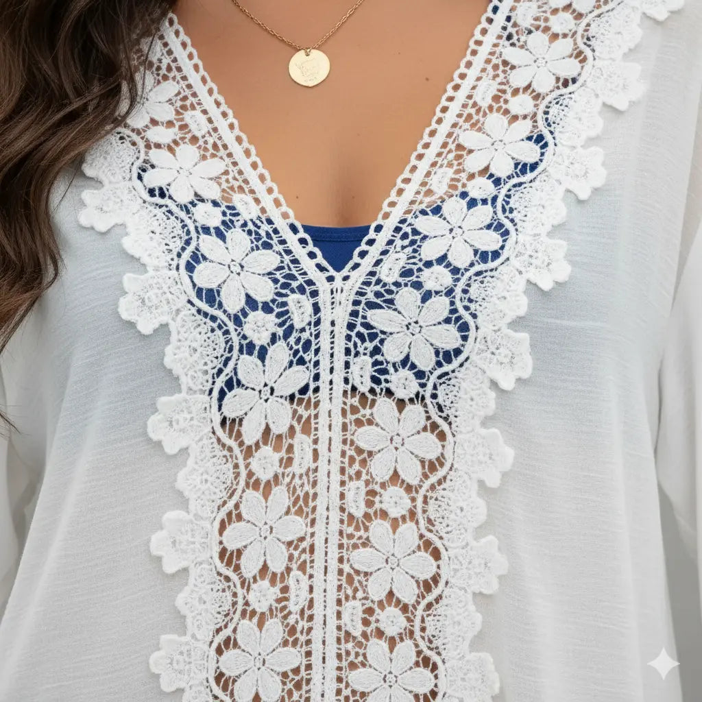 Robe de Plage Élégance Dentelle