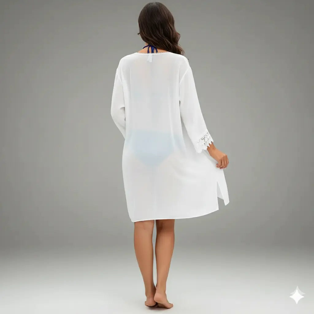 Robe de Plage Élégance Dentelle