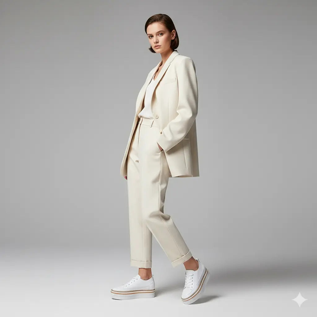 Baskets Féminin AURA Blanche