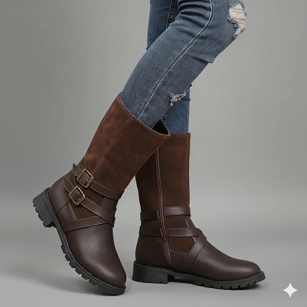 Bottes Féminin Oslo Cuir & Suède
