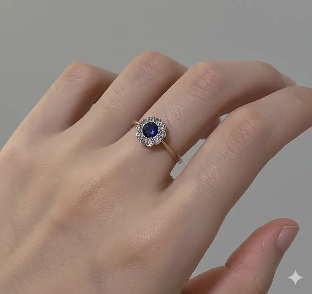 Bague Saphir Étoile