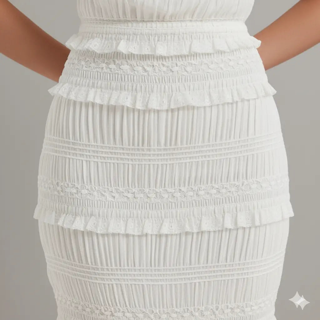 Robe Longue à Volants