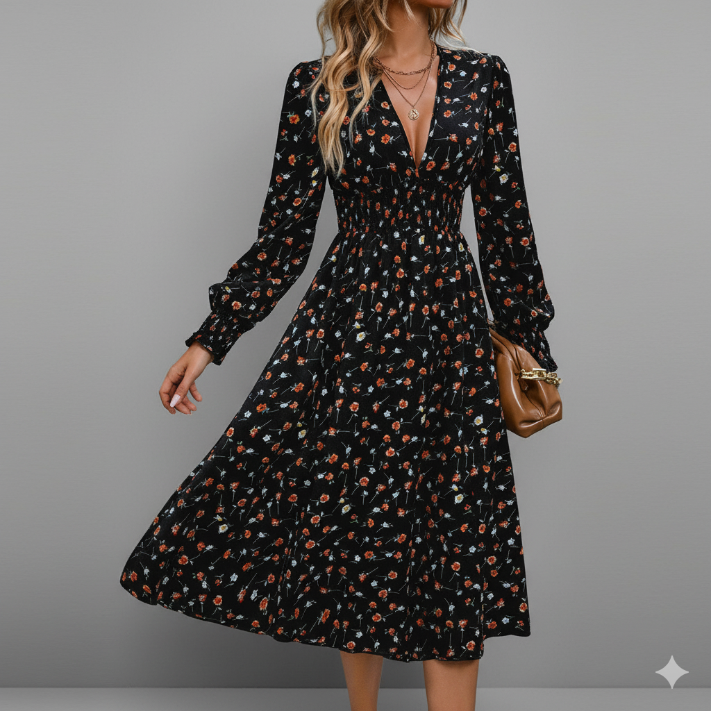 Robe Longue Fleurie